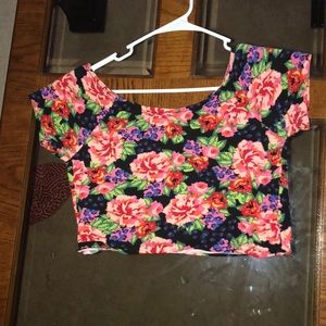 Floral crop top